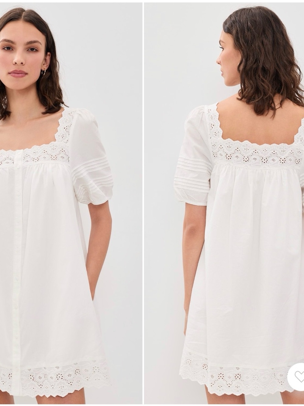 marea by Liz Joy Liza Dress, cotton, eyelet button front - Picture 2 of 5